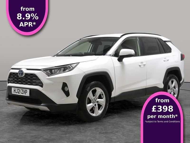 White Used 2021 Toyota RAV4 Hybrid Design SUV | £26,014 (Good price) - Image 1/3