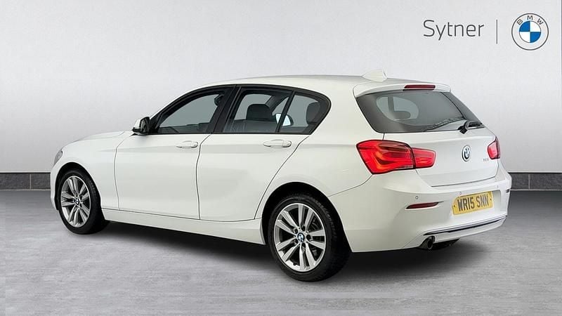 Used BMW 118 Sport Line 134 HP (98 kW) 2015 White Hatchback