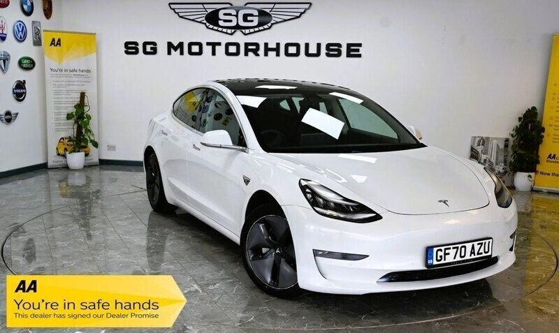 White Used 2020 Tesla Model 3 Long Range Sedan | £19,895 (Fair price) - Image 1/4