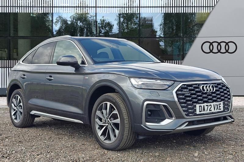 Grey Used 2022 Audi Q5 S-Line SUV | £33,690 (A bit pricey) - Image 1/4