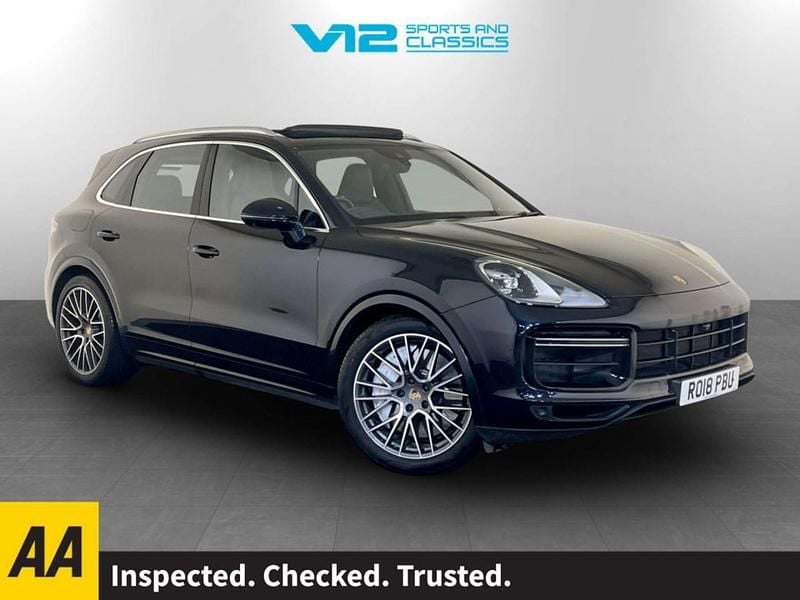 Used Porsche Cayenne Turbo 550 HP (404 kW) 2018 Blue SUV