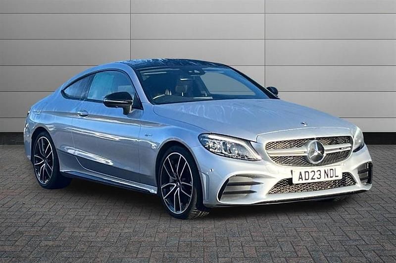 High tech silver Used 2023 Mercedes C43 AMG Premium Plus Coupe | £39,990 (Fair price) - Image 1/4