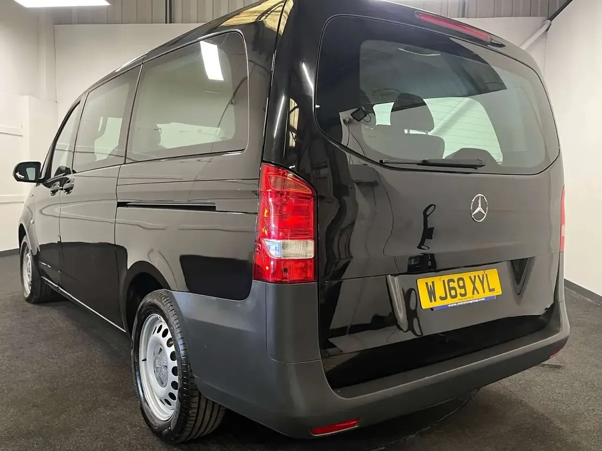 Used Mercedes e-Vito 85 kW (116 HP) 2019 Black Van