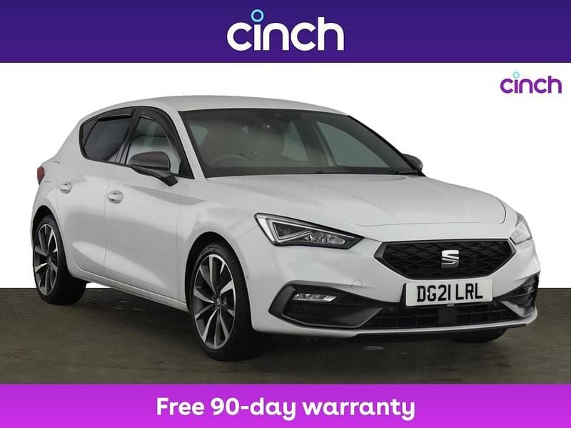 White Used 2021 Seat Leon FR Sport Hatchback | £14,699 (Fair price) - Image 1/3