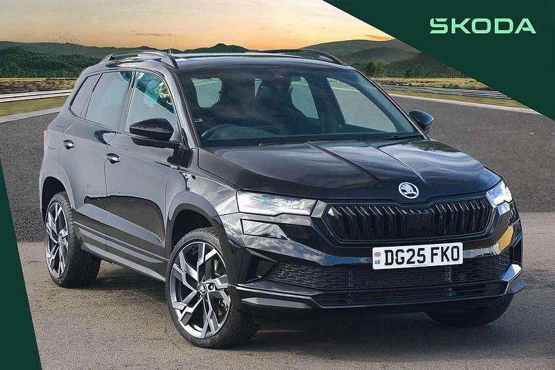 Black magic pearl effect Used 2025 Skoda Karoq SportLine SUV | £30,995 (A bit pricey) - Image 1/4