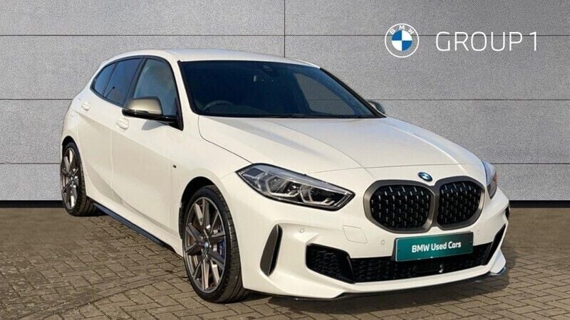 Used BMW M135 Comfort Edition 306 HP (225 kW) 2021 White Hatchback