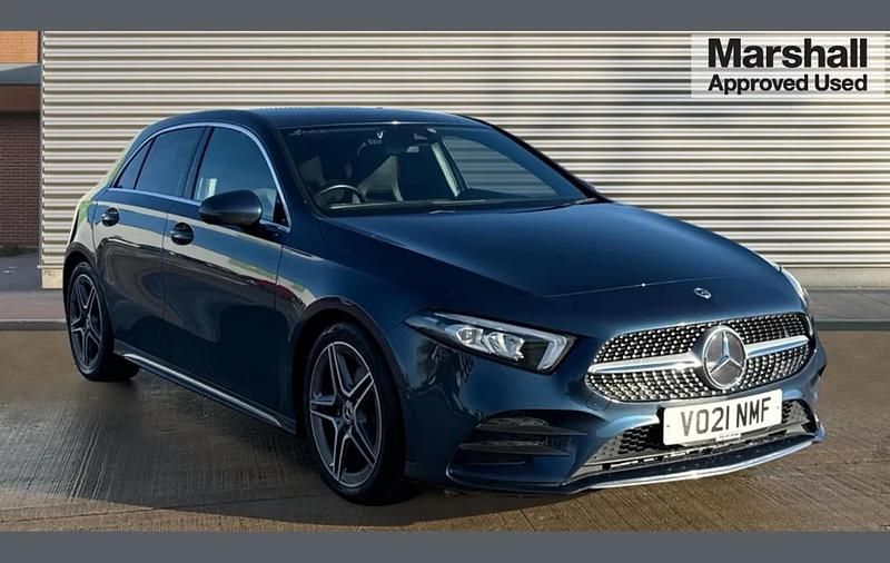 Blue Used 2021 Mercedes A180 AMG line Hatchback | £15,240 (Good price) - Image 1/4