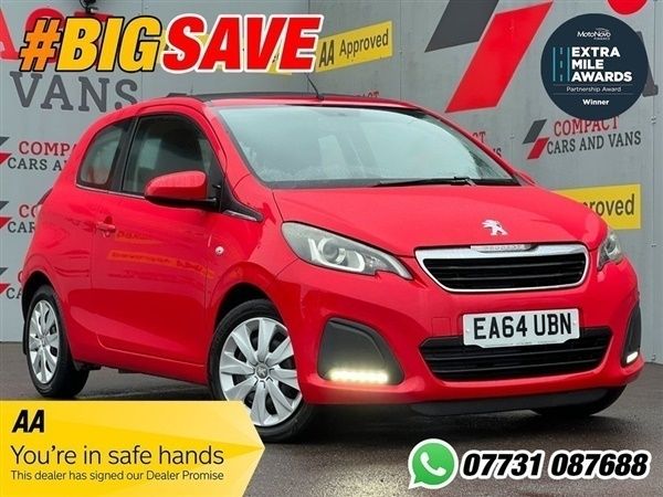 Red Used 2014 Peugeot 108 Active Hatchback | £5,995 (Expensive) - Image 1/1
