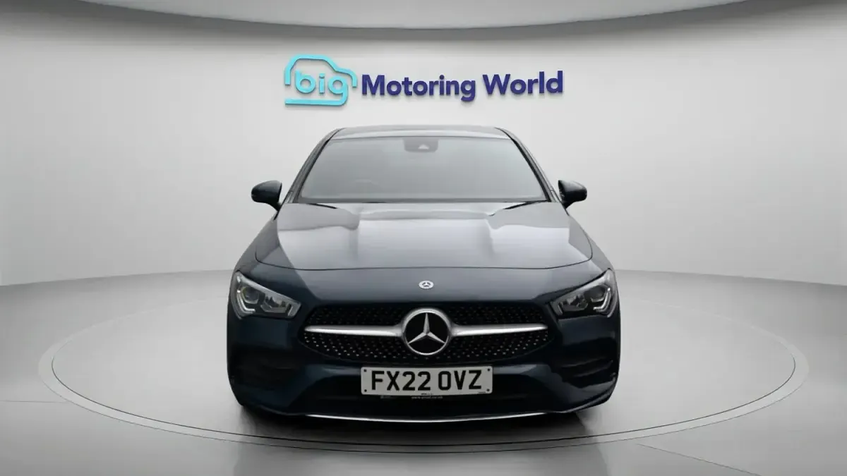 Used Mercedes CLA250e AMG Line Premium 218 HP (160 kW) 2022 Blue Coupe