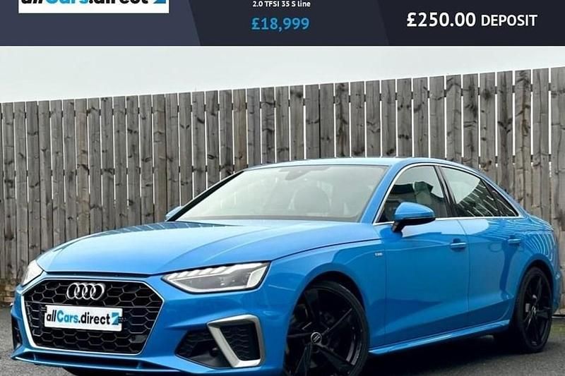 Blue Used 2020 Audi A4 S-Line Sedan | £18,999 (Fair price) - Image 1/1