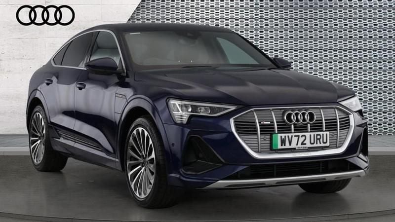 Blue Used 2022 Audi e-tron S-Line SUV | £24,205 (Expensive) - Image 1/4