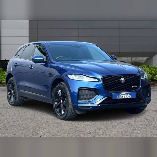 Metallic bluefire blue Used 2021 Jaguar F-Pace R-Dynamic SUV | £31,100 (A bit pricey) - Image 1/4