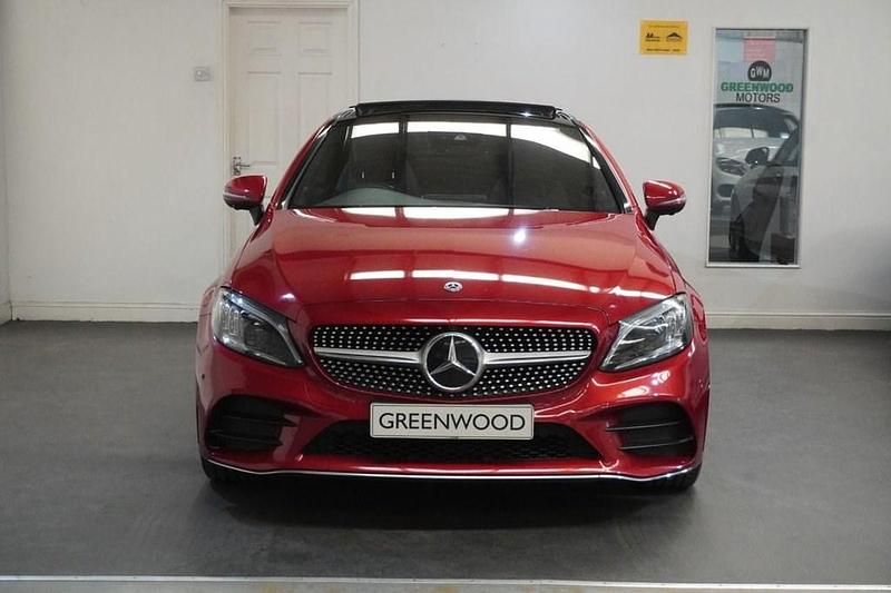 Used Mercedes C220 AMG line 2018 Red Coupe
