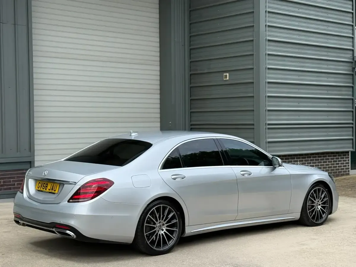 Used Mercedes S350 AMG line 282 HP (207 kW) 2018 Silver Sedan
