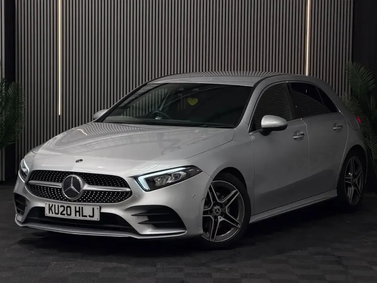 Used Mercedes A200 AMG Line Premium 160 HP (117 kW) 2020 Silver Hatchback