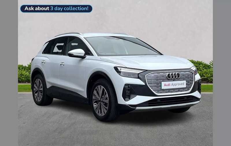White Used 2025 Audi Q4 e-tron Sport SUV | £35,046 (Good price) - Image 1/4