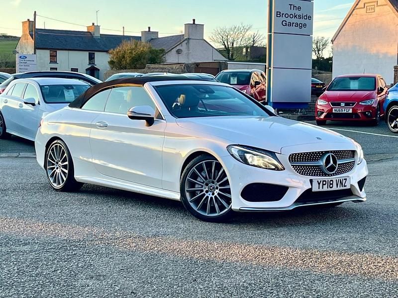 White Used 2018 Mercedes C250 AMG line Cabriolet | £16,999 (Fair price) - Image 1/4