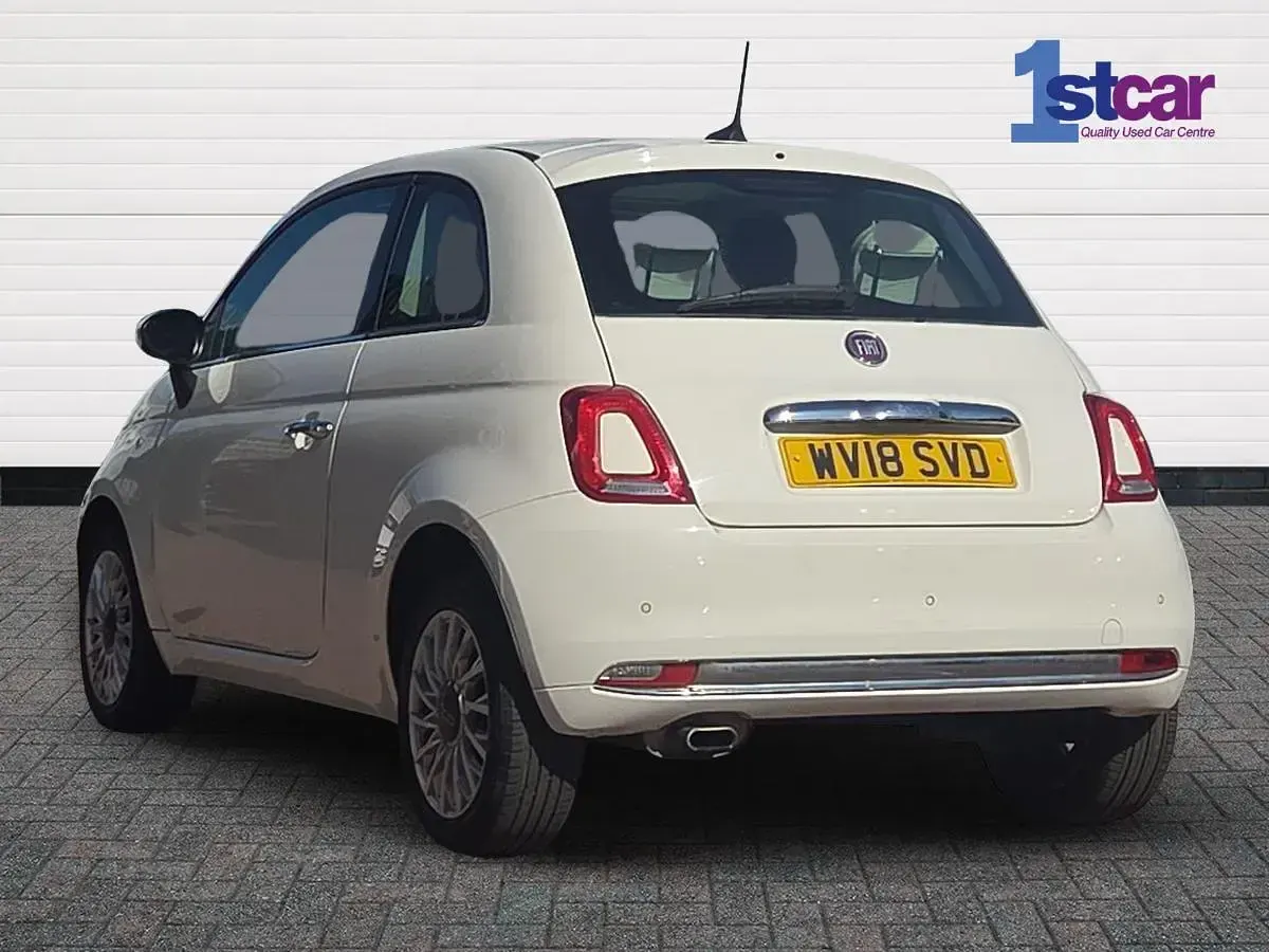 Used Fiat 500 Lounge 69 HP (50 kW) 2018 White Hatchback