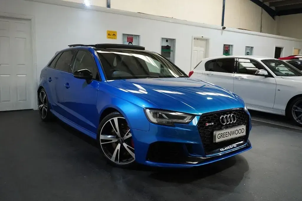 Used Audi RS3 Sport 400 HP (294 kW) 2019 Blue Sedan
