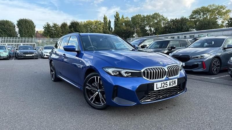 Blue Used 2025 BMW 330e M Sport Estate | £39,811 (Good price) - Image 1/4