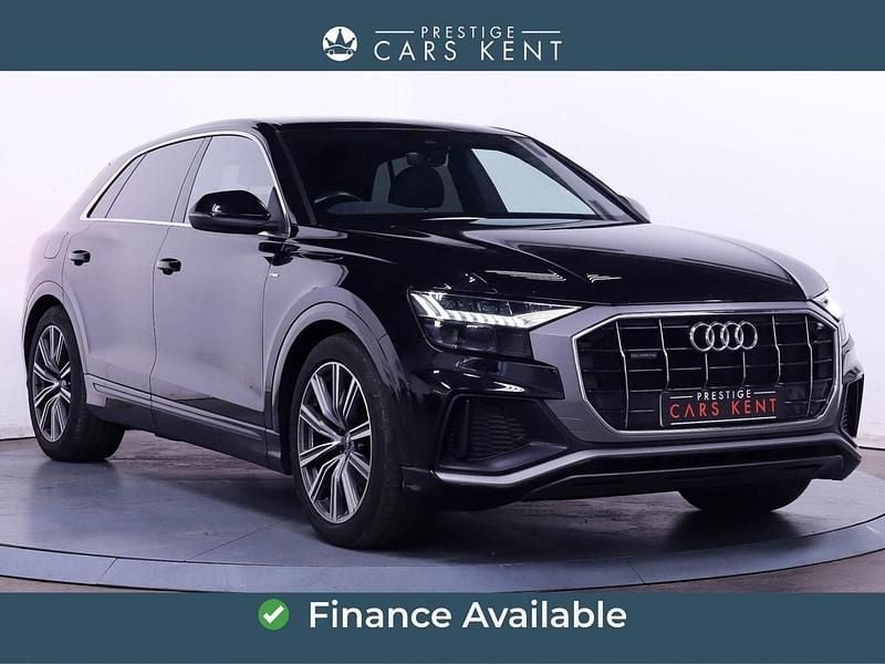 Black Used 2021 Audi Q8 S-Line SUV | £30,526 (Good price) - Image 1/4