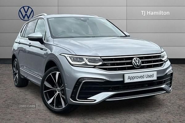 Silver Used 2024 VW Tiguan Allspace R-line SUV | £37,995 - Image 1/4