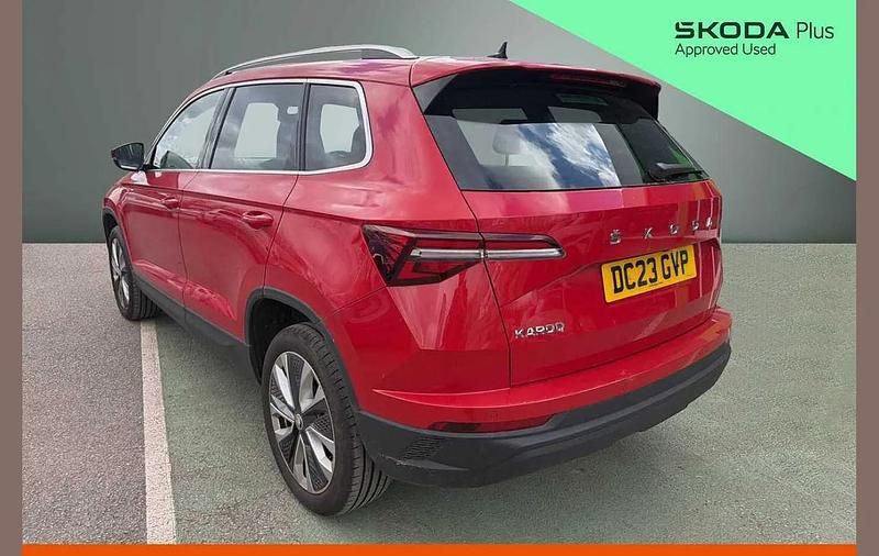 Used Skoda Karoq SE L 147 HP (108 kW) 2023 Velvet red metallic SUV