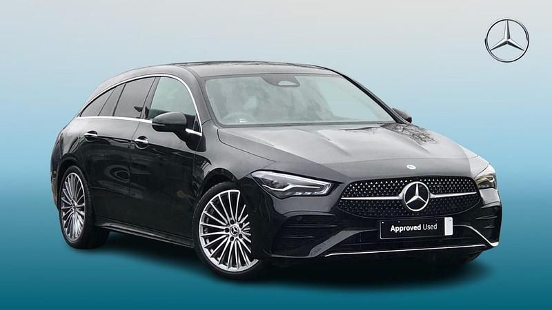 Black Used 2024 Mercedes CLA180 AMG Line Premium Sedan | £27,295 (A bit pricey) - Image 1/4