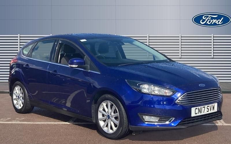 Blue Used 2017 Ford Focus Titanium Hatchback | £7,579 (Good price) - Image 1/4