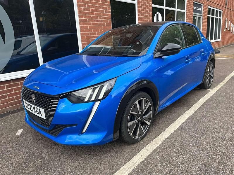 Used Peugeot 208 GT-line 100 HP (73 kW) 2021 Blue Hatchback