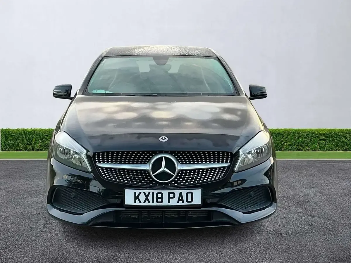 Used Mercedes A160 AMG line 2018 Black Hatchback
