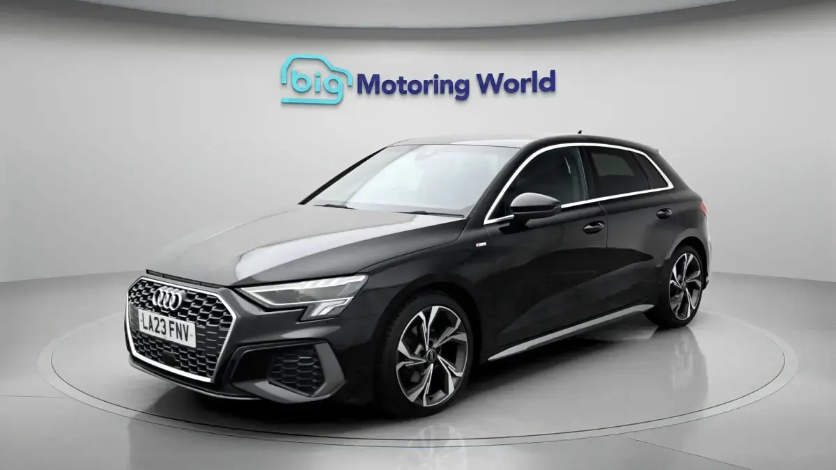Used Audi A3 S-Line 110 HP (80 kW) 2023 Black Sedan