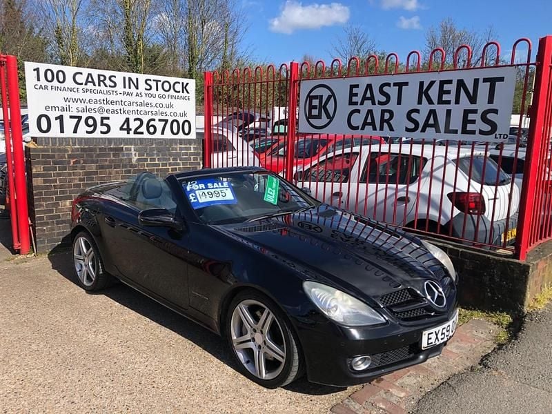 Used Mercedes SLK200 184 HP (135 kW) 2009 Black Cabriolet