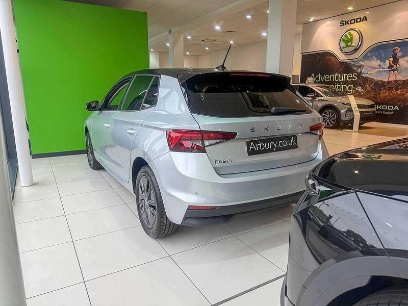 Used Skoda Fabia Design Edition 85 HP (62 kW) 2025 Brilliant silver metallic black magic pearl effect Hatchback