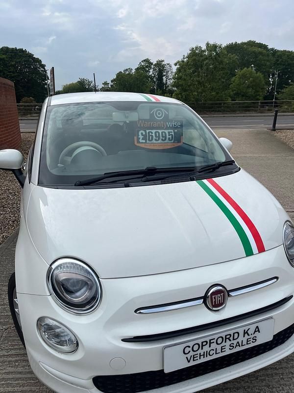 Used Fiat 500 Pop Star 69 HP (50 kW) 2017 White Hatchback