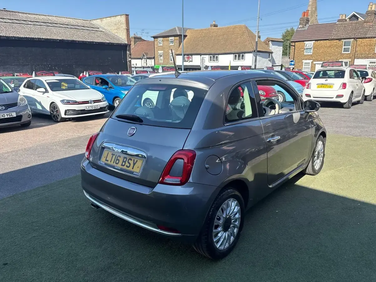 Used Fiat 500 Lounge 69 HP (50 kW) 2016 Grey Hatchback