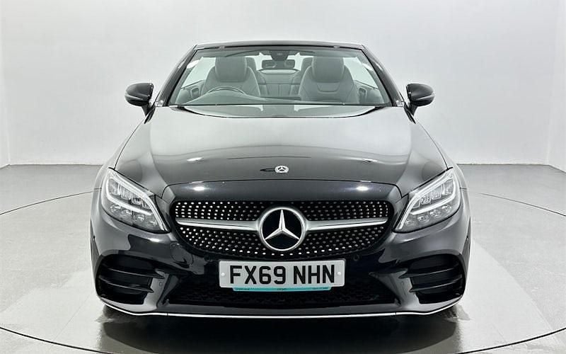 Used Mercedes C300 AMG line 258 HP (189 kW) 2019 Black Cabriolet