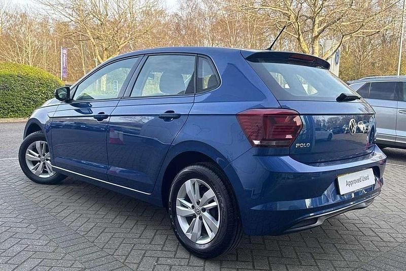 Used VW Polo SE 95 HP (69 kW) 2019 Blue Hatchback