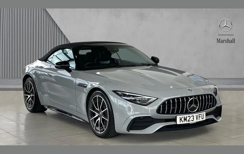 Used Mercedes SL43 AMG Premium 381 HP (280 kW) 2023 Manufaktur alpine grey solid  Cabriolet