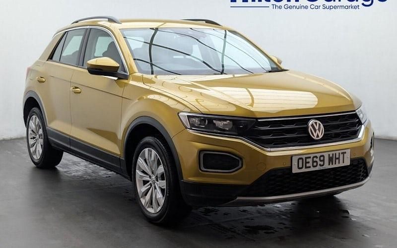 Yellow Used 2020 VW T-Roc SE SUV | £14,350 (Good price) - Image 1/4