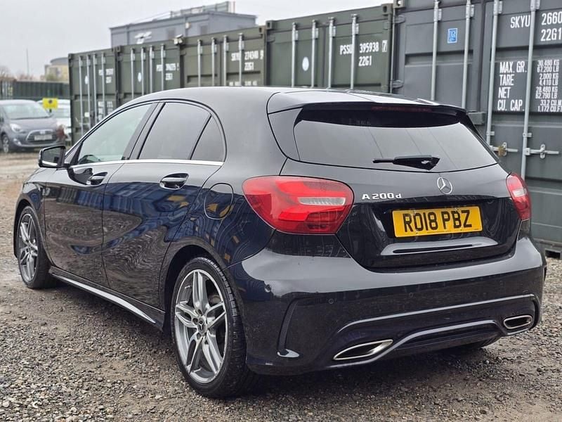 Used Mercedes A200 AMG line 2018 Black Hatchback