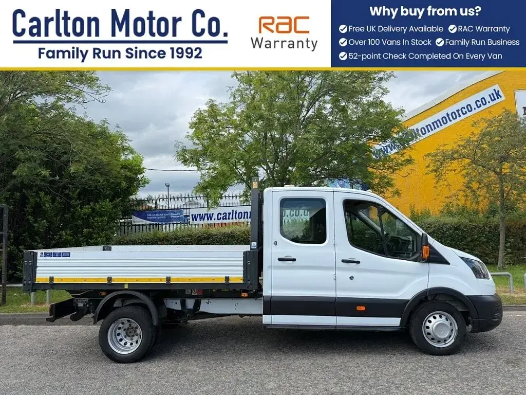 Used Ford Transit S 130 HP (95 kW) 2021 White Cabriolet
