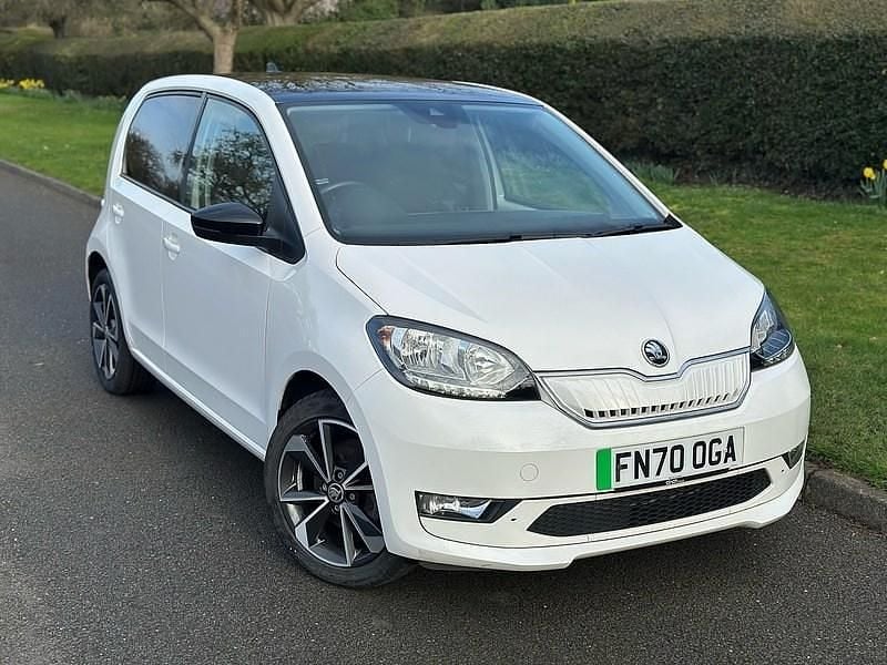 Used Skoda Citigo-e IV SE L 61 kW (83 HP) 2020 White Hatchback