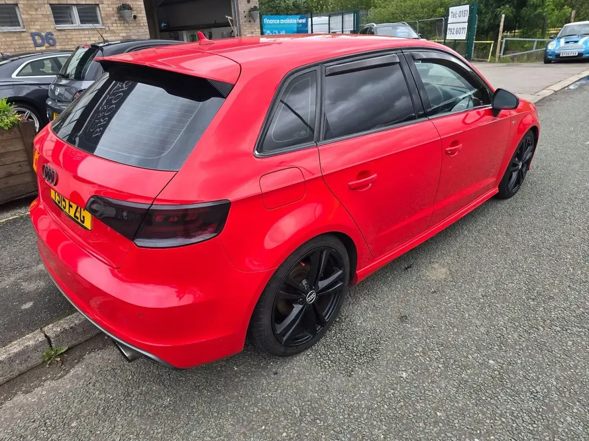 Used Audi A3 Sportback S-Line 2015 Red Hatchback