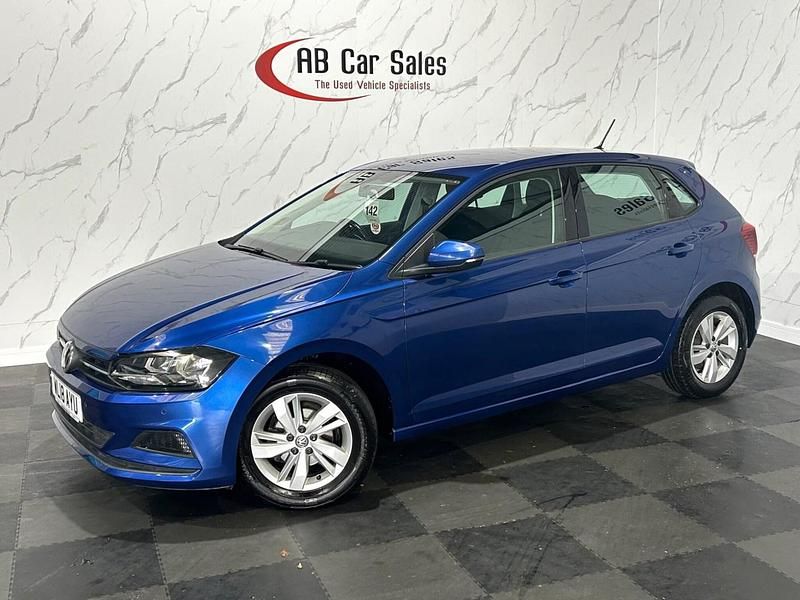 Used VW Polo SE 95 HP (69 kW) 2018 Blue Hatchback