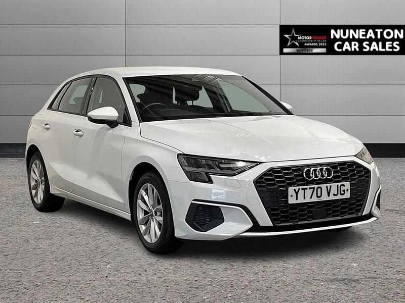 Used Audi A3 Sportback Design 150 HP (110 kW) 2020 White Hatchback