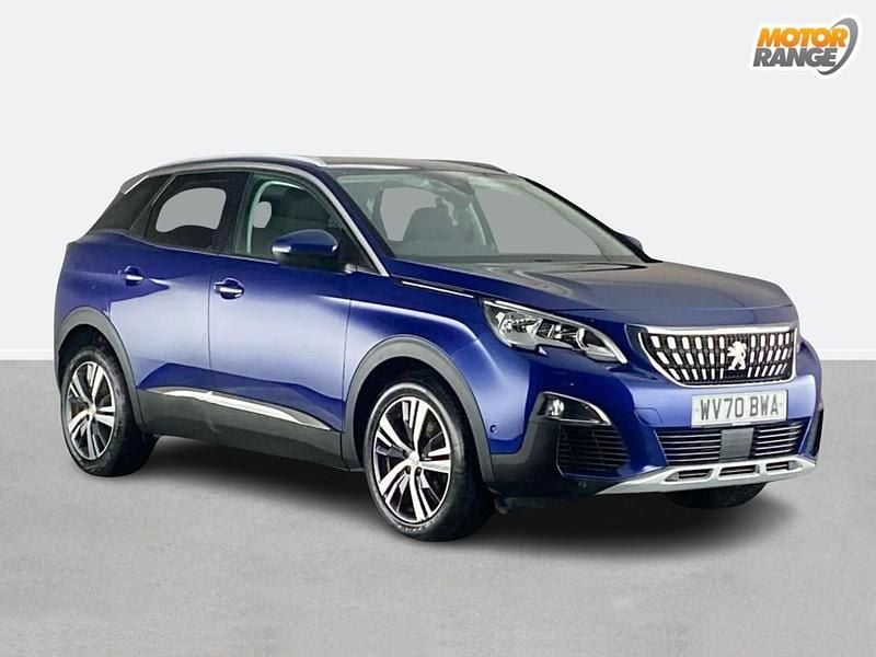 Blue Used 2020 Peugeot 3008 Allure Hatchback | £12,895 (Fair price) - Image 1/4