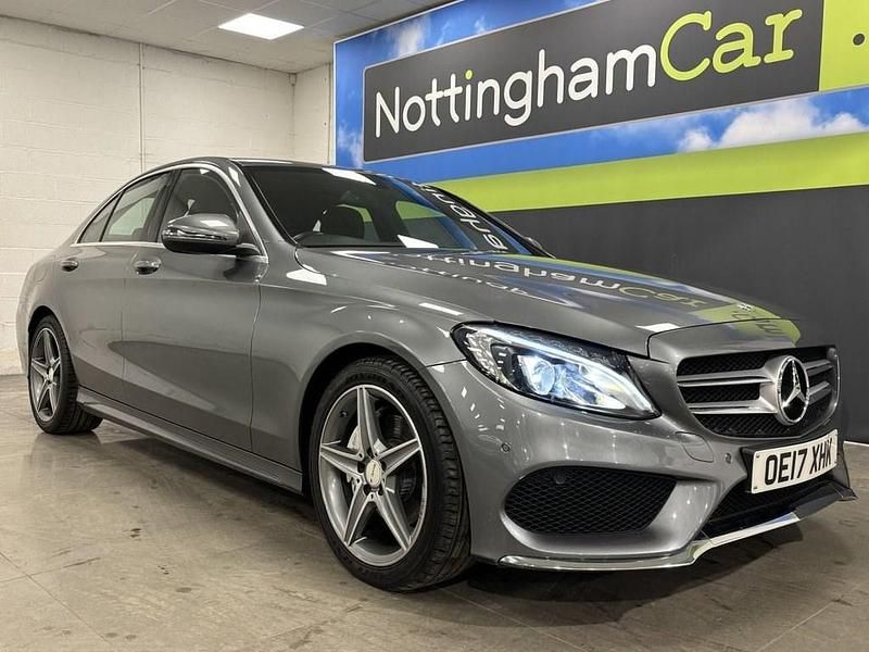 Used Mercedes C220 AMG line 170 HP (125 kW) 2017 Grey Sedan