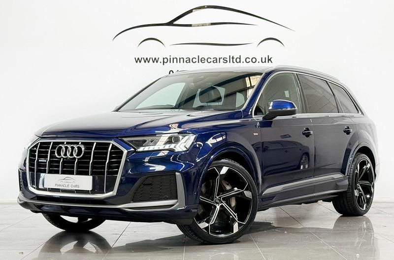 Blue Used 2022 Audi Q7 S-Line SUV | £42,750 (Fair price) - Image 1/3