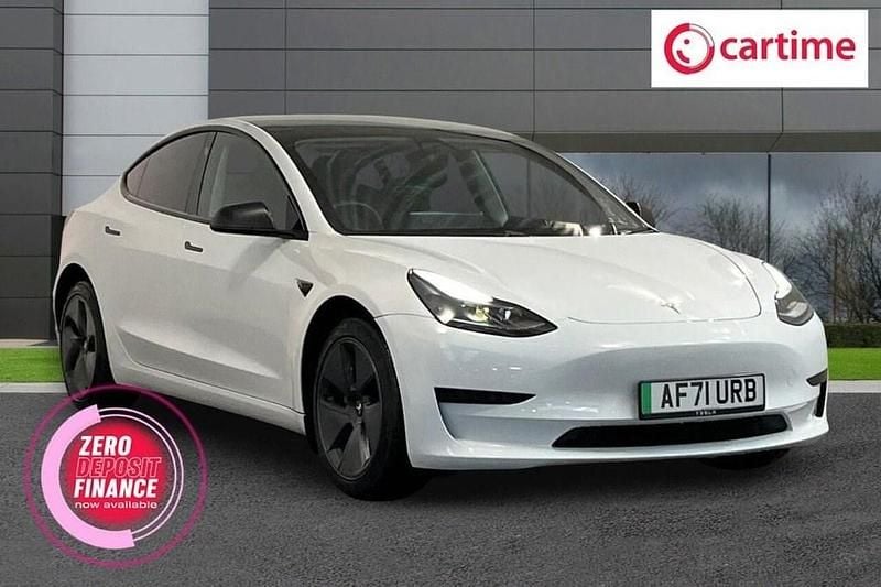 Used Tesla Model 3 Standard Range Plus 366 kW (498 HP) 2021 White Sedan